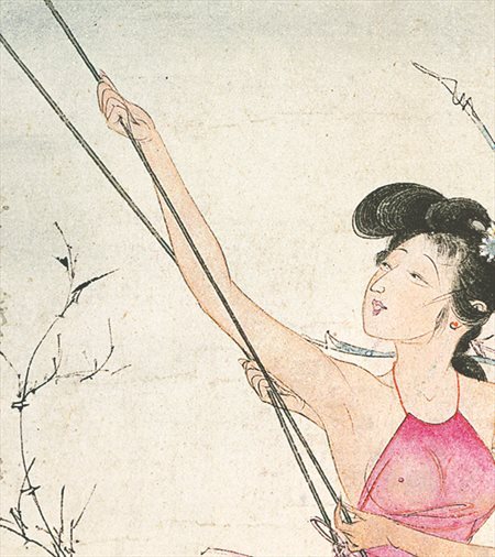大武口-胡也佛的仕女画和最知名的金瓶梅秘戏图